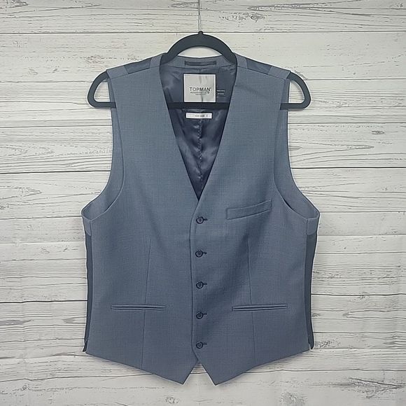 Men's Topman Size 44 Suit Vest - Picture 1 of 5